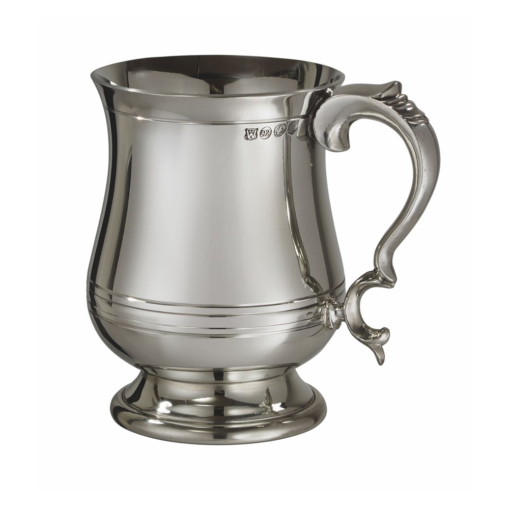Extra Heavy X Range Pewter Georgian One Pint Tankard