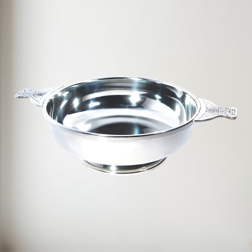 Ten Inch Pewter Quaich