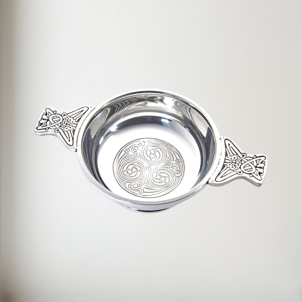 Large Kells Pewter Quaich
