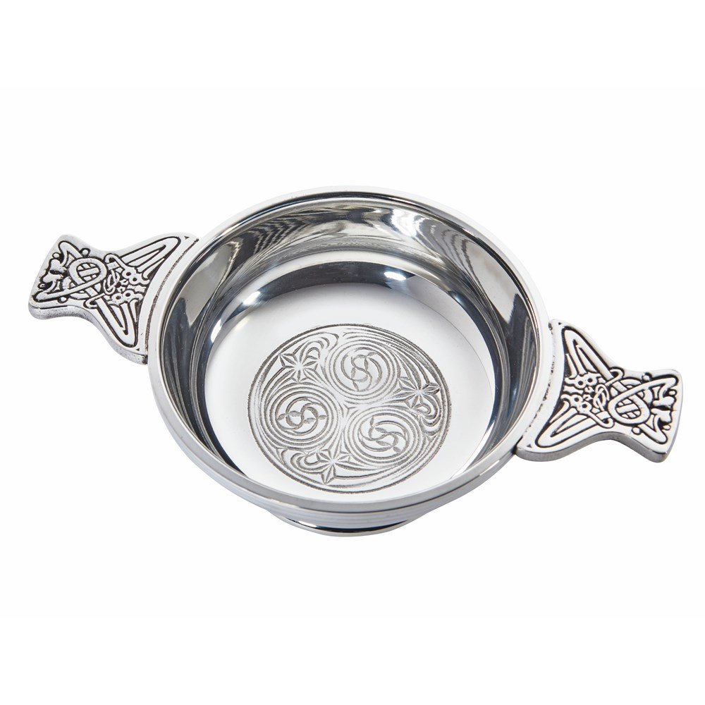 Large Kells Pewter Quaich