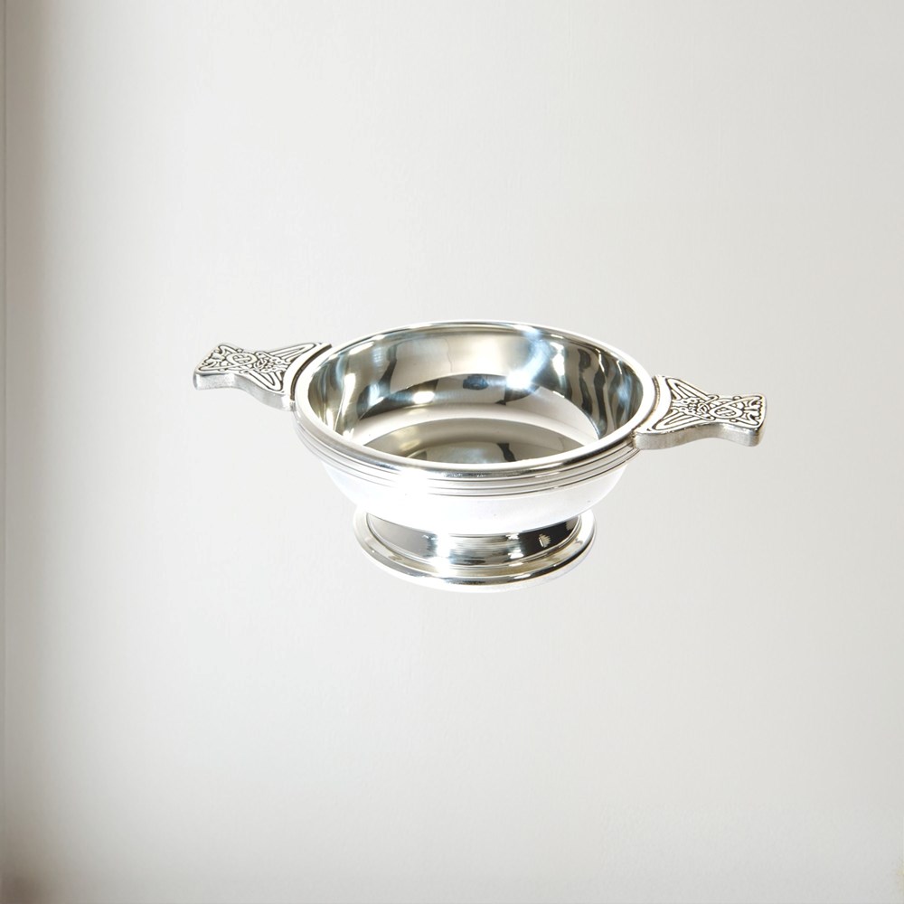 Medium Pewter Quaich Plain Pewter Quaich