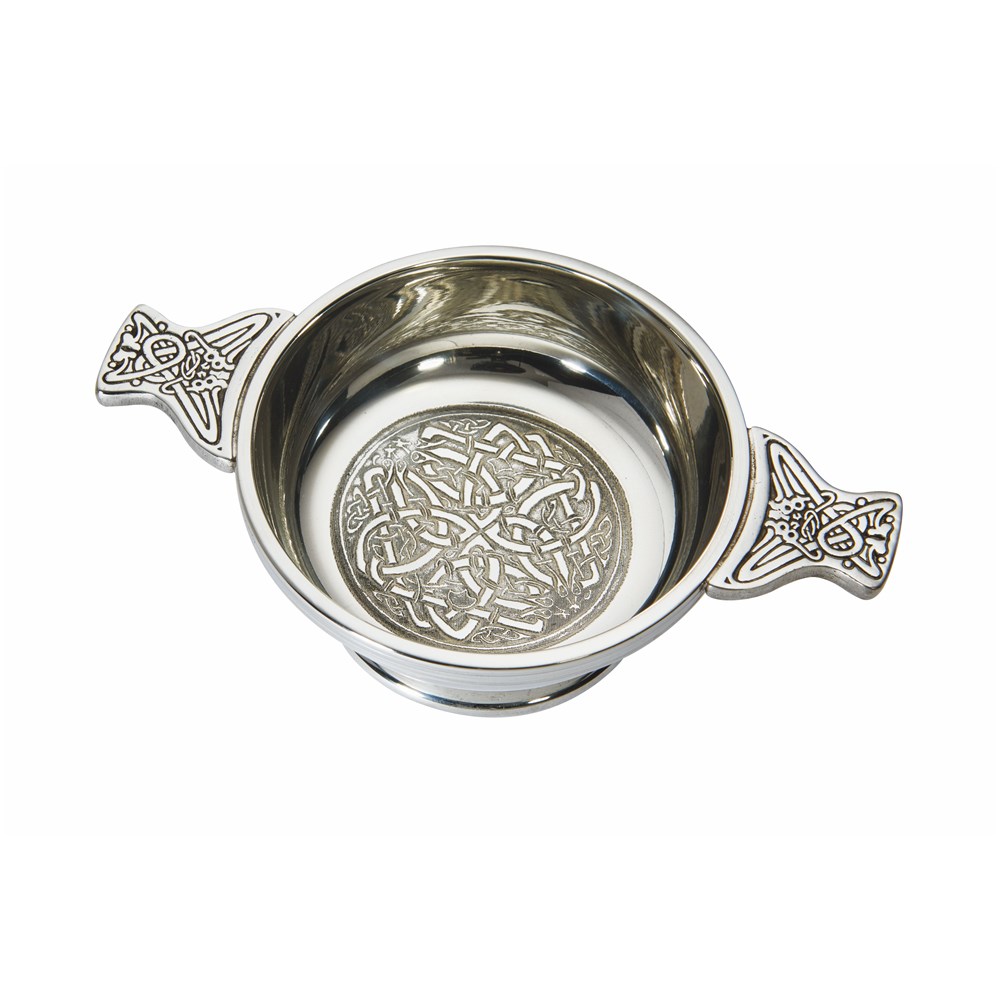 Medium Celtic Circle Pewter Quaich