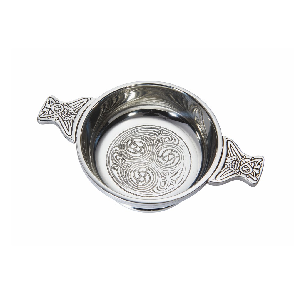Medium Kells Pewter Quaich