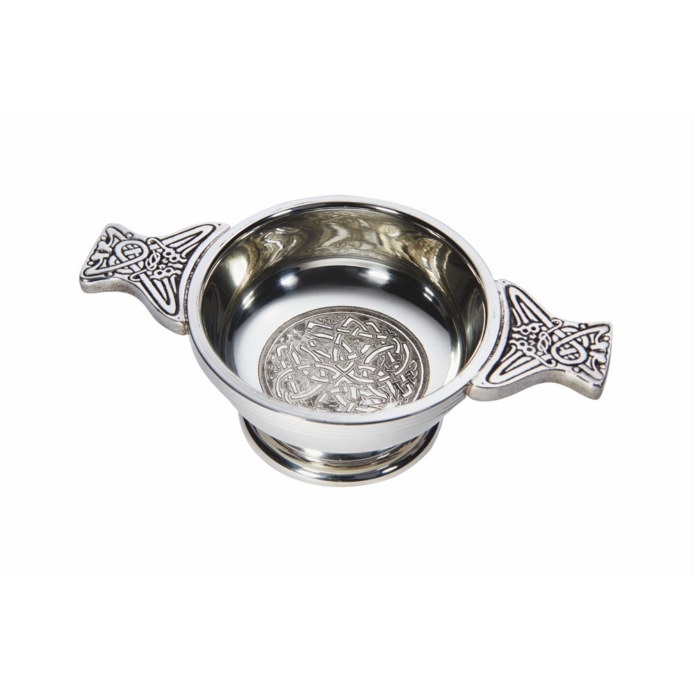 Small Celtic Circle Pewter Quaich