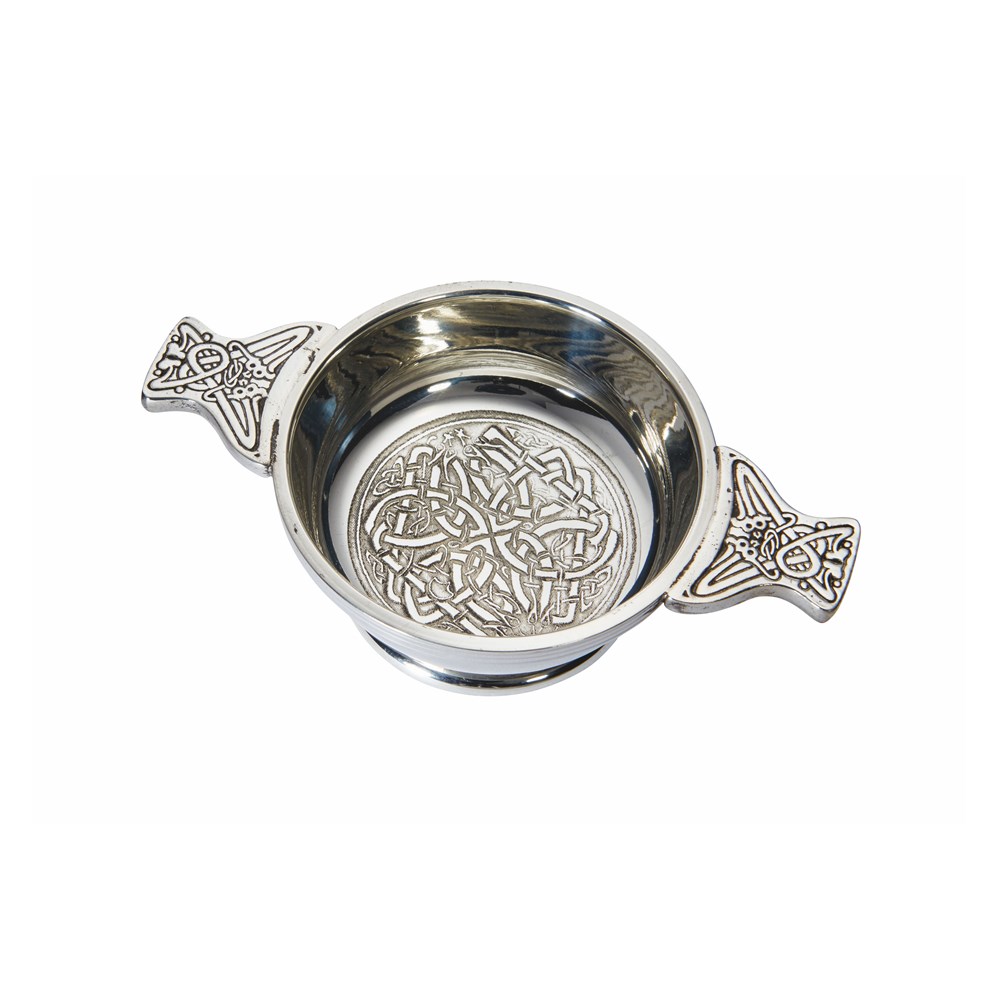 Standard Celtic Circle Pewter Quaich Standard Celtic Circle Pewter Quaich