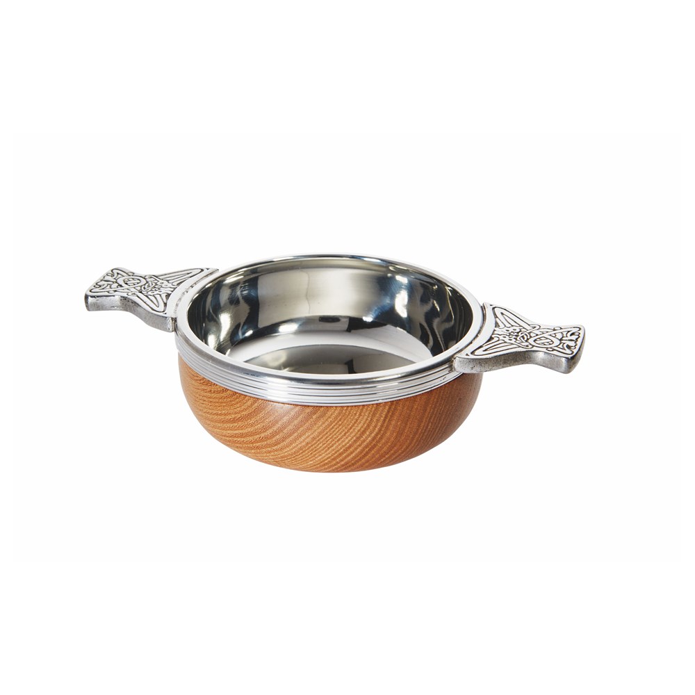 Standard Wood And Pewter Quaich Standard Wood And Pewter Quaich