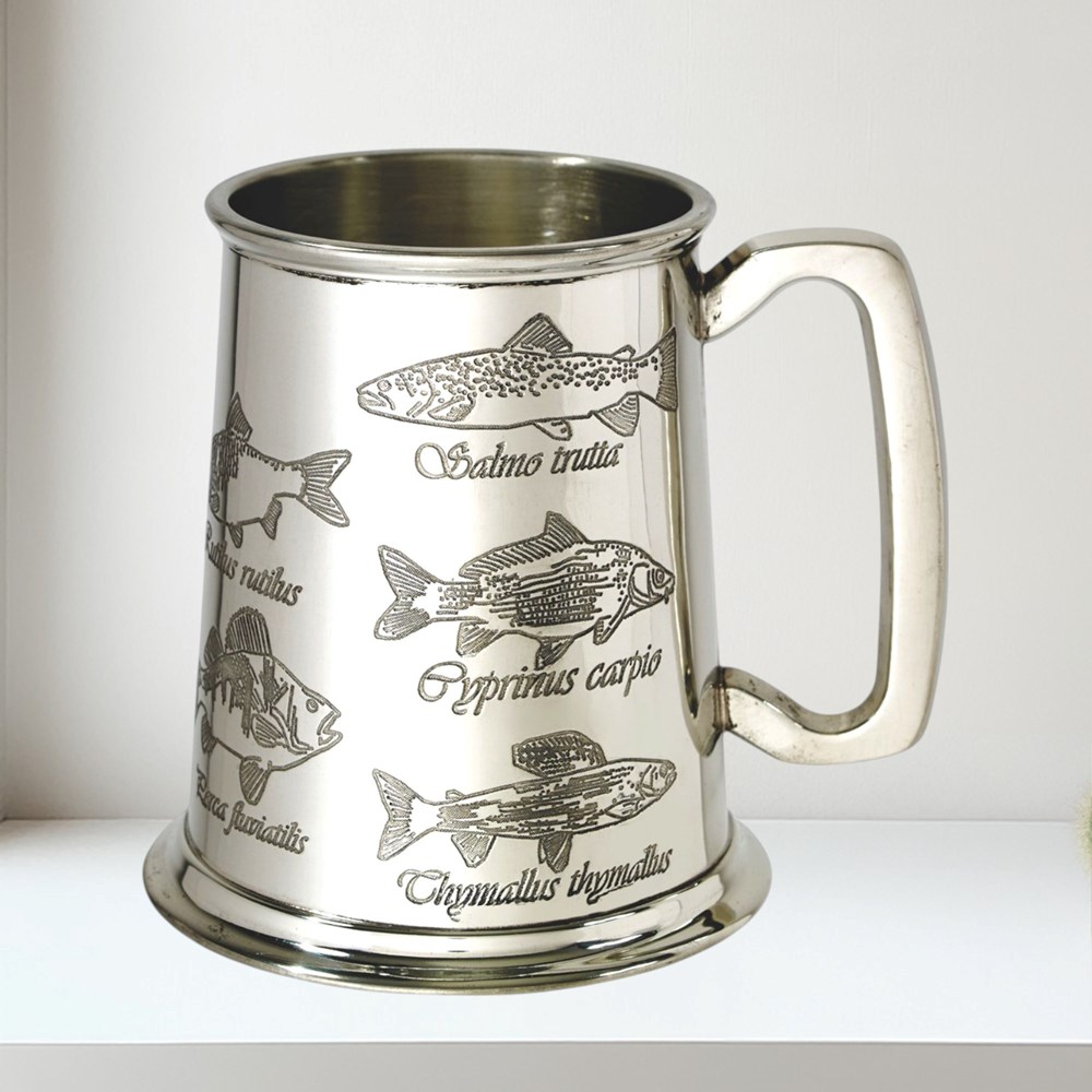 Fish One Pint Pewter Tankard