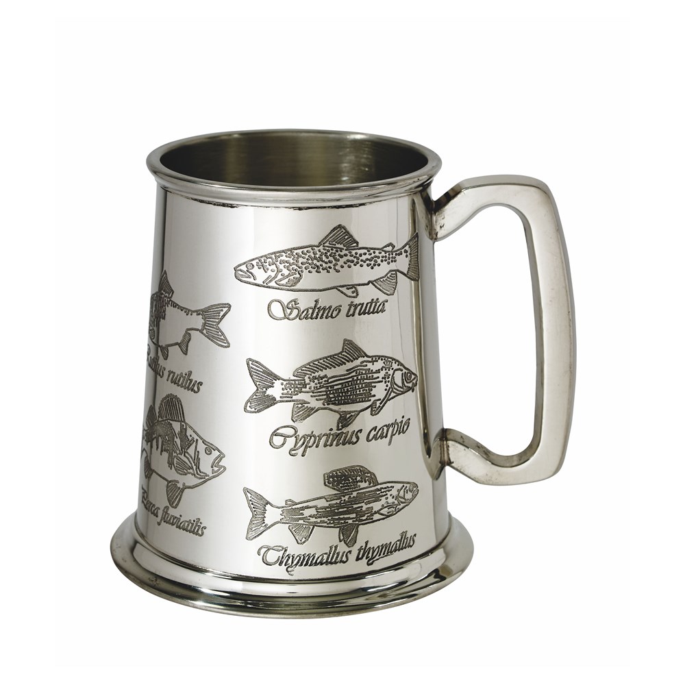 Fish One Pint Pewter Tankard