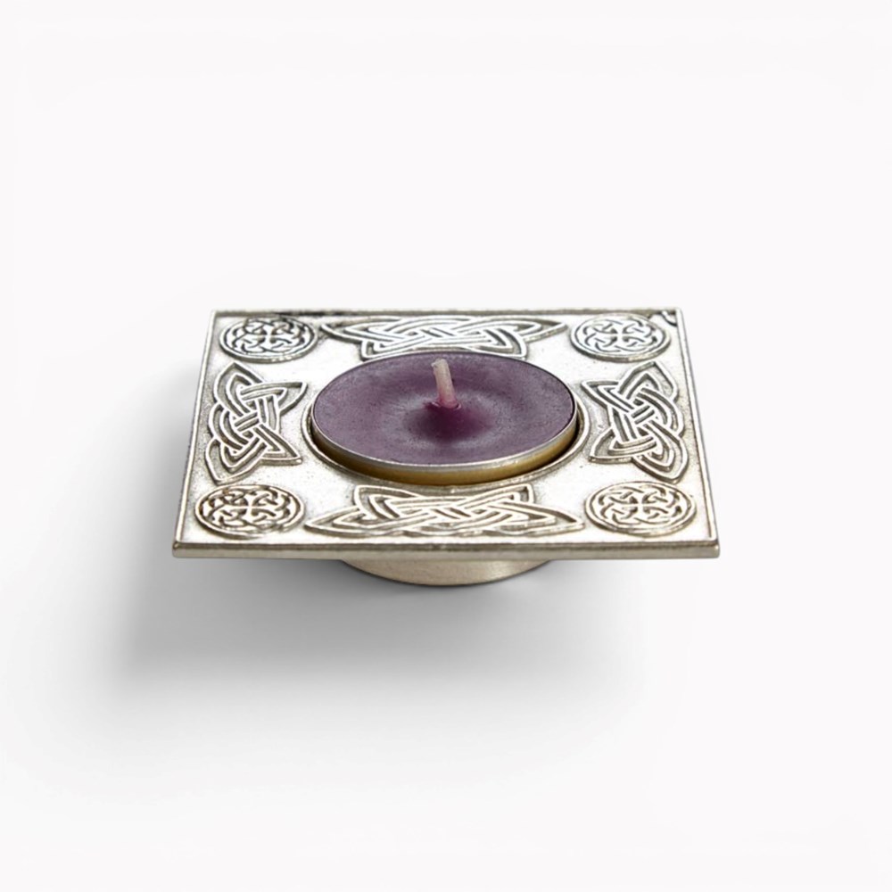 Square Celtic T-Lite Candle Holder Square Celtic T-Lite Candle Holder