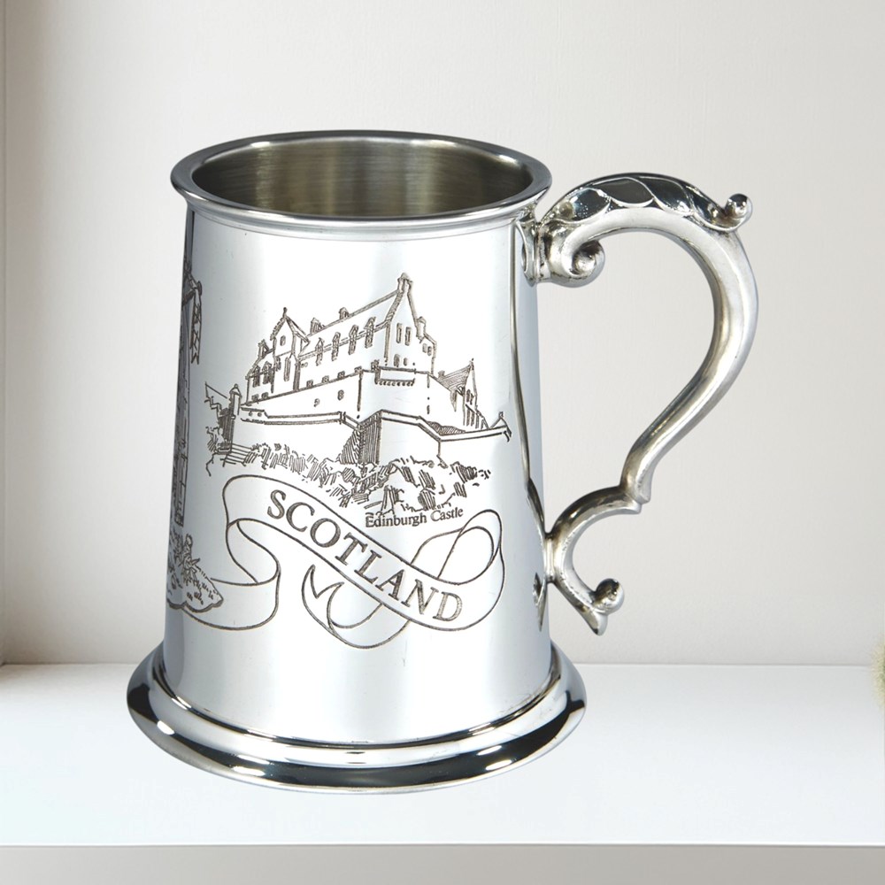 Scotland One Pint Pewter Tankard Scotland One Pint Pewter Tankard