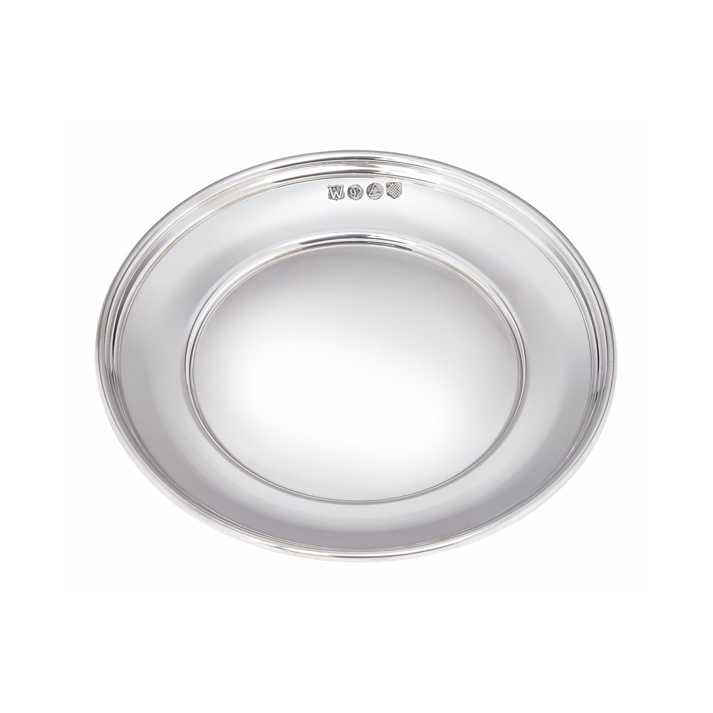Small Polished Pewter Plate