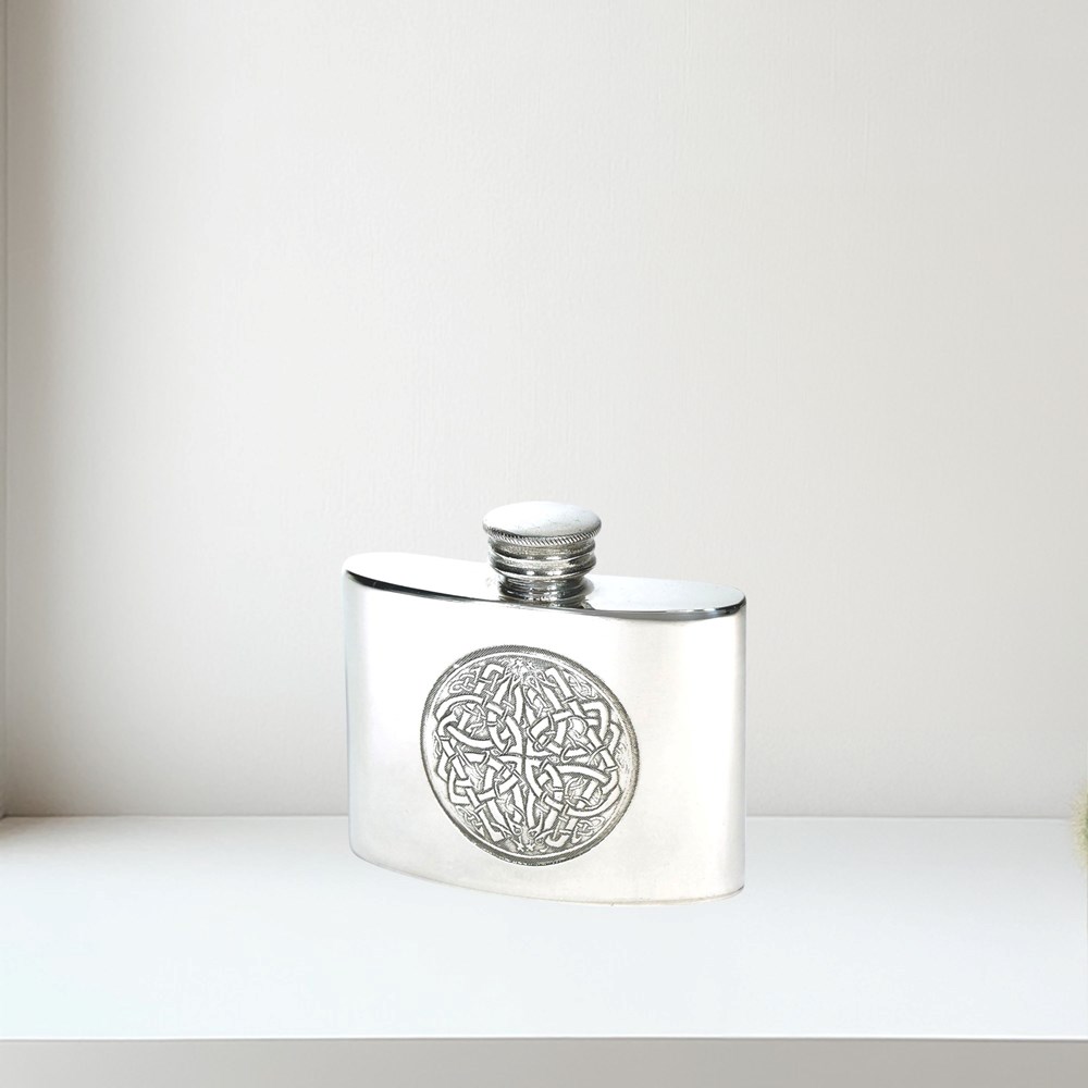 2oz Celtic Circle Kidney Flask