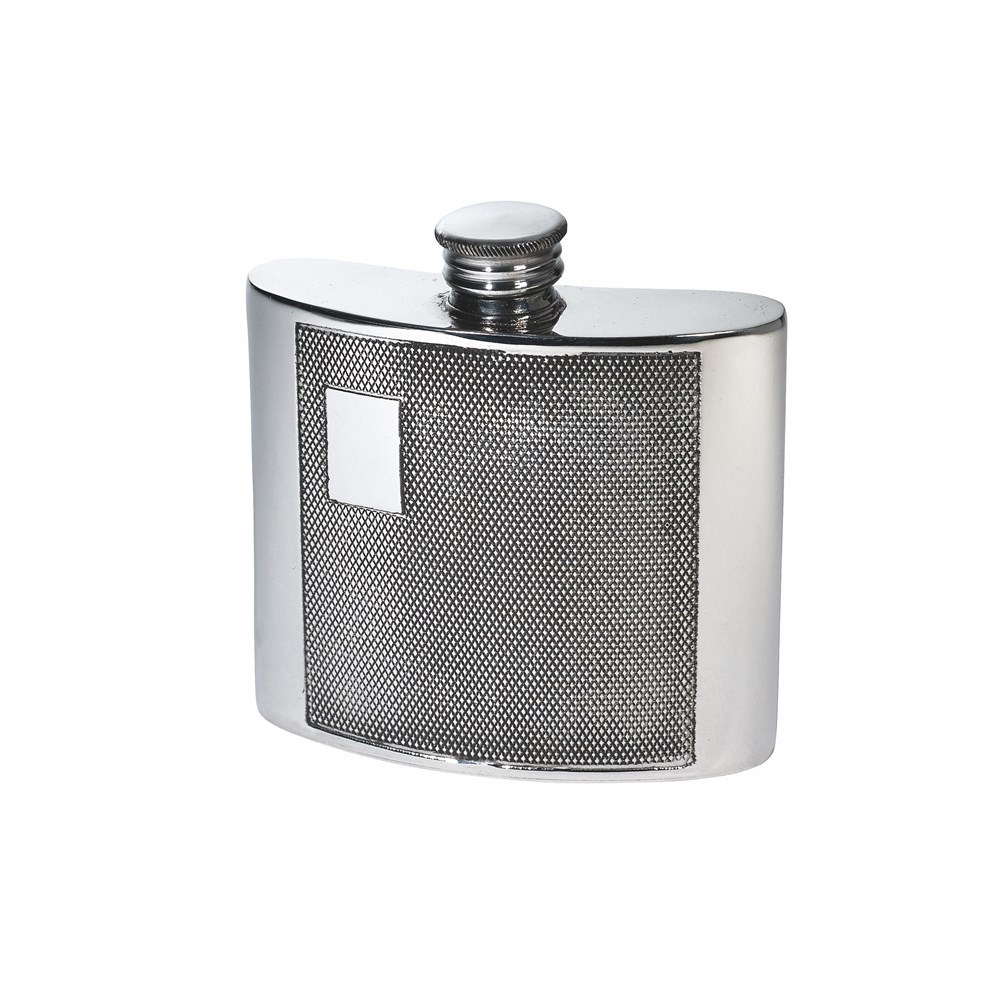 4oz Barley Pewter Kidney Hipflask