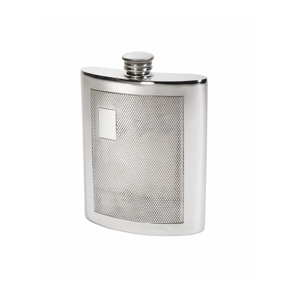 6oz Barley Pewter Kidney Hip Flask