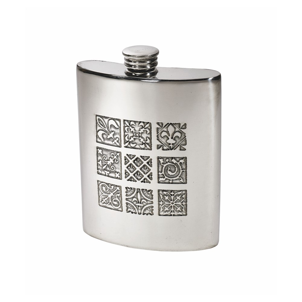 6oz Medieval Pewter Kidney Hip Flask