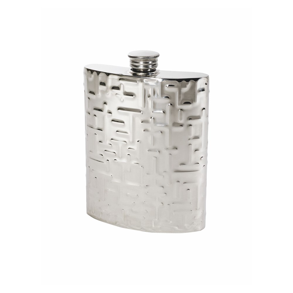 6oz Metropolitan Pewter Kidney Hip Flask