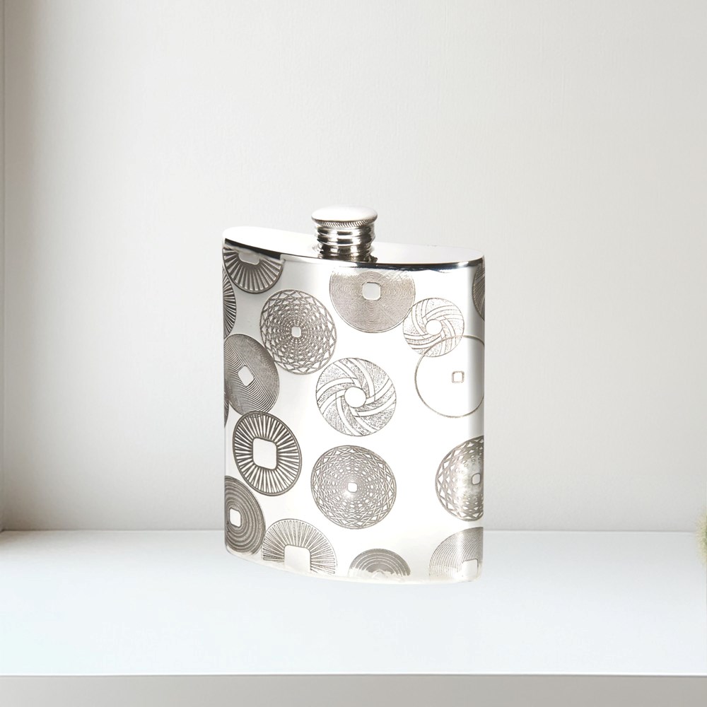 Millstones 6oz Kidney Spirit Hip Flask Millstones Kidney Spirit Hip Flask