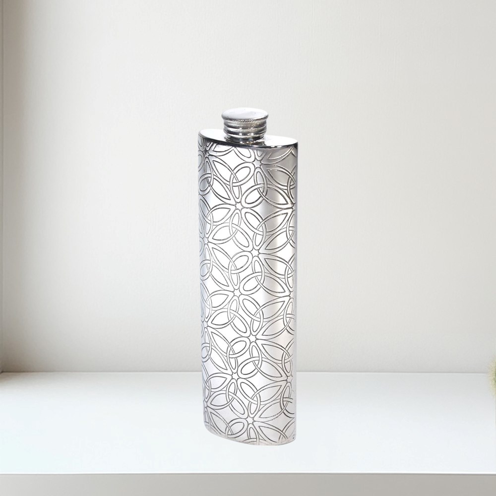 Triquetra 3oz Pewter Purse Flask Triquetra 3oz Pewter Purse Flask