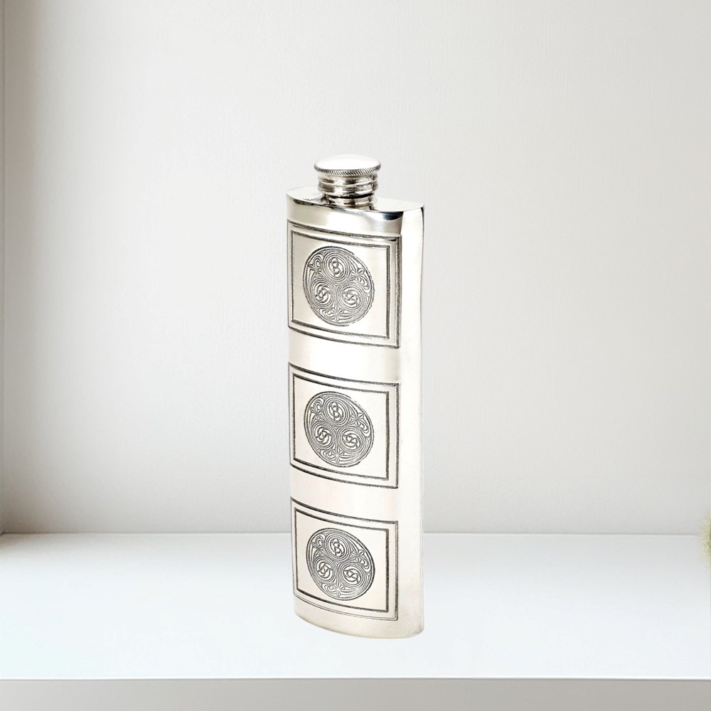 3oz Kells Pewter Purse Flask