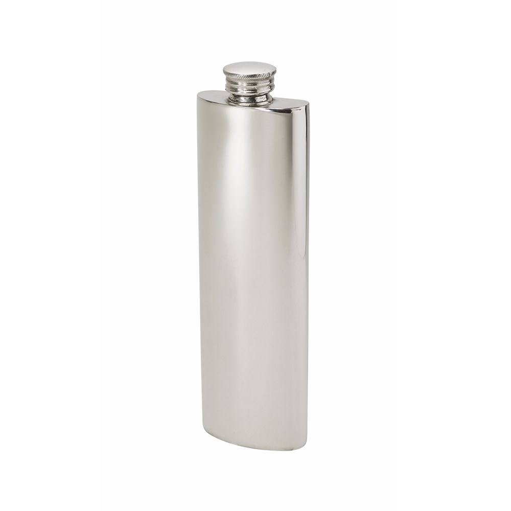 3oz Plain Pewter Purse Flask