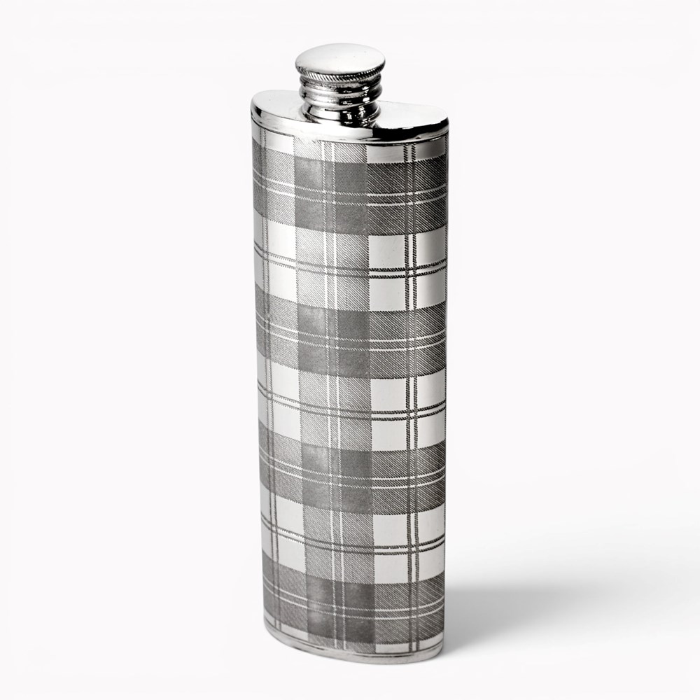 Tartan 3oz Pewter Purse Flask Tartan 3oz Pewter Purse Flask