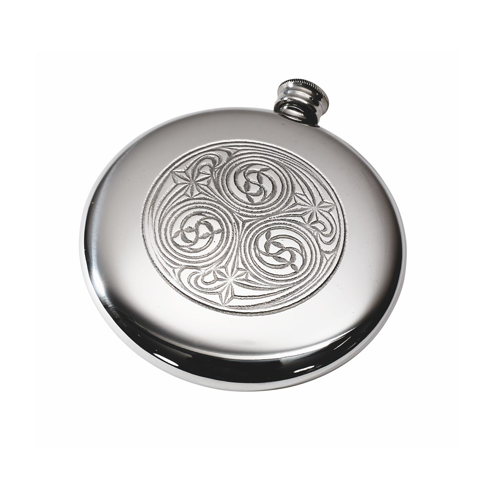 4oz Kells Pewter Sporran Flask 4oz Kells Pewter Sporran Flask