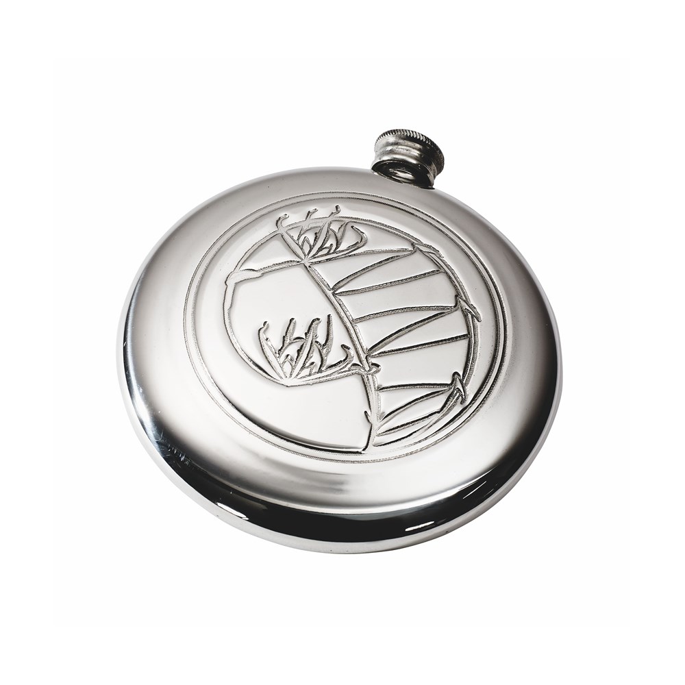 Knox 4oz Pewter Sporran Flask Knox 4oz Pewter Sporran Flask