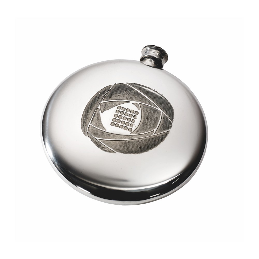 4oz Charles Rennie Mackintosh Pewter Sporran Flask 4oz Charles Rennie Mackintosh Pewter Sporran Flask