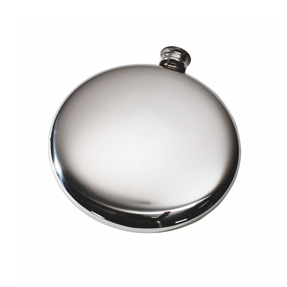 4oz Round Pewter Sporran Flask