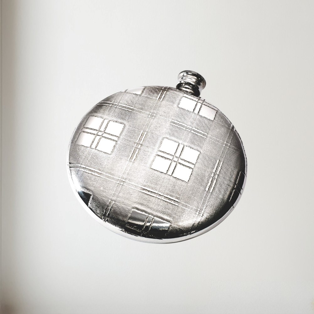 4oz Tartan Pewter Sporran Flask