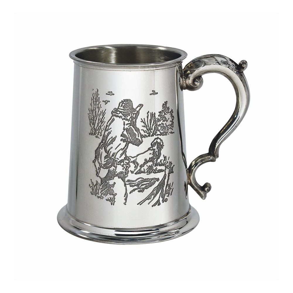 Shooting Scene One Pint Pewter Tankard