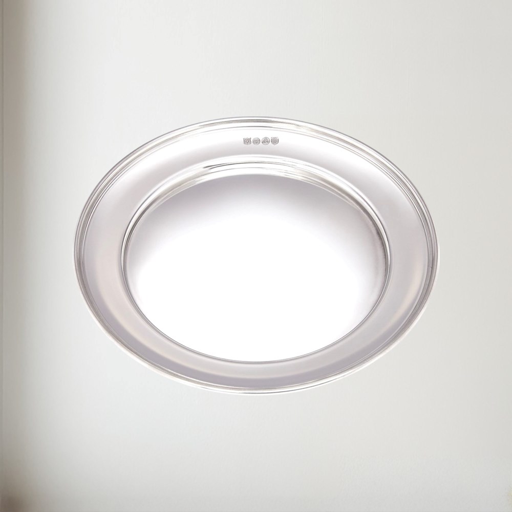 Medium Polished Finish Pewter Plate