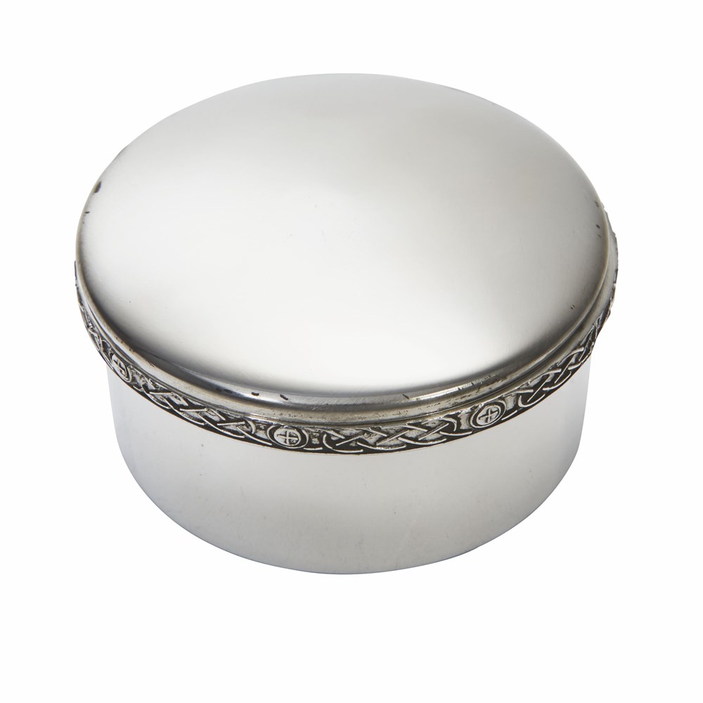 Medium Celtic Pewter Trinket Box