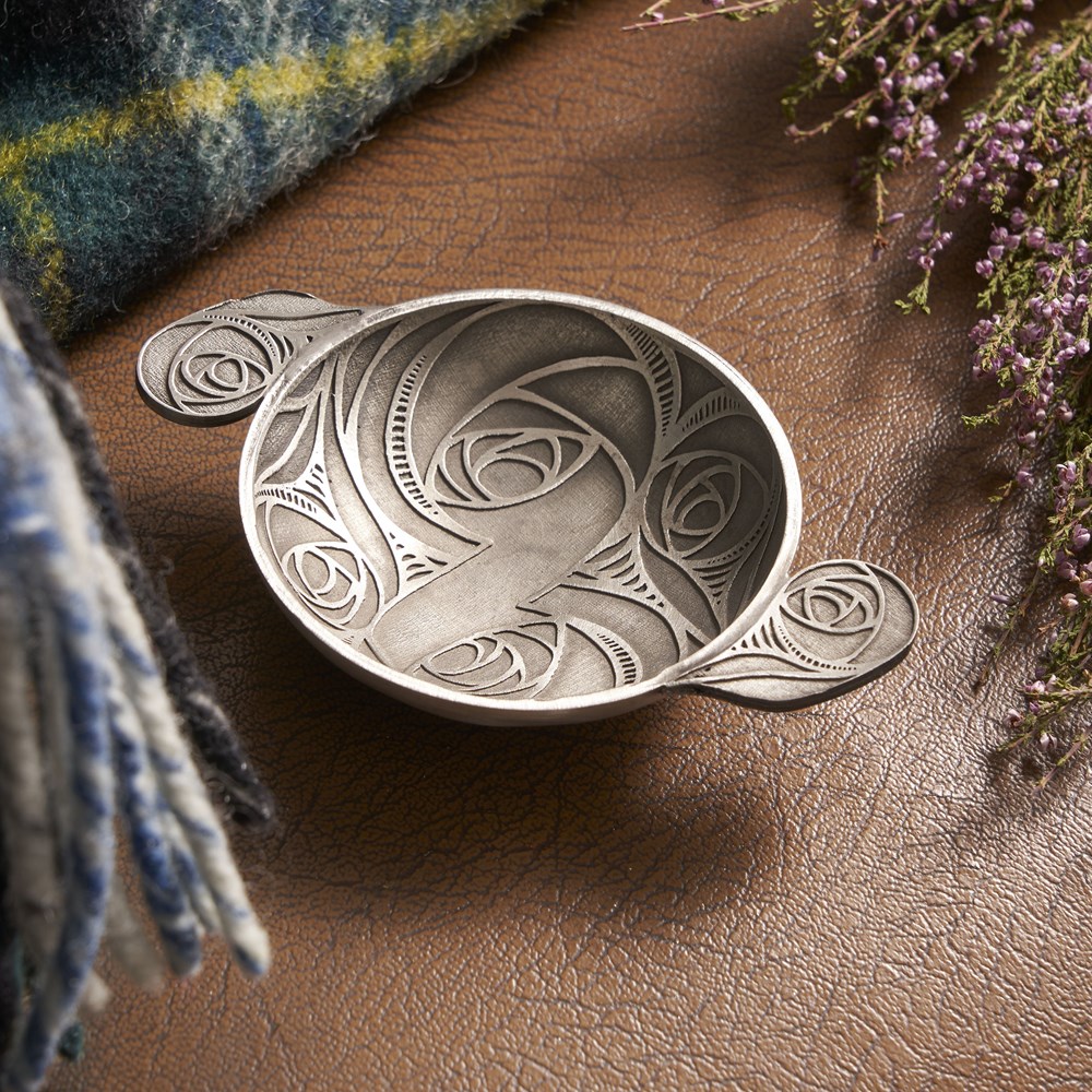Mackintosh Cast 3" Pewter Quaich Auld Lang Syne Cast Quaich