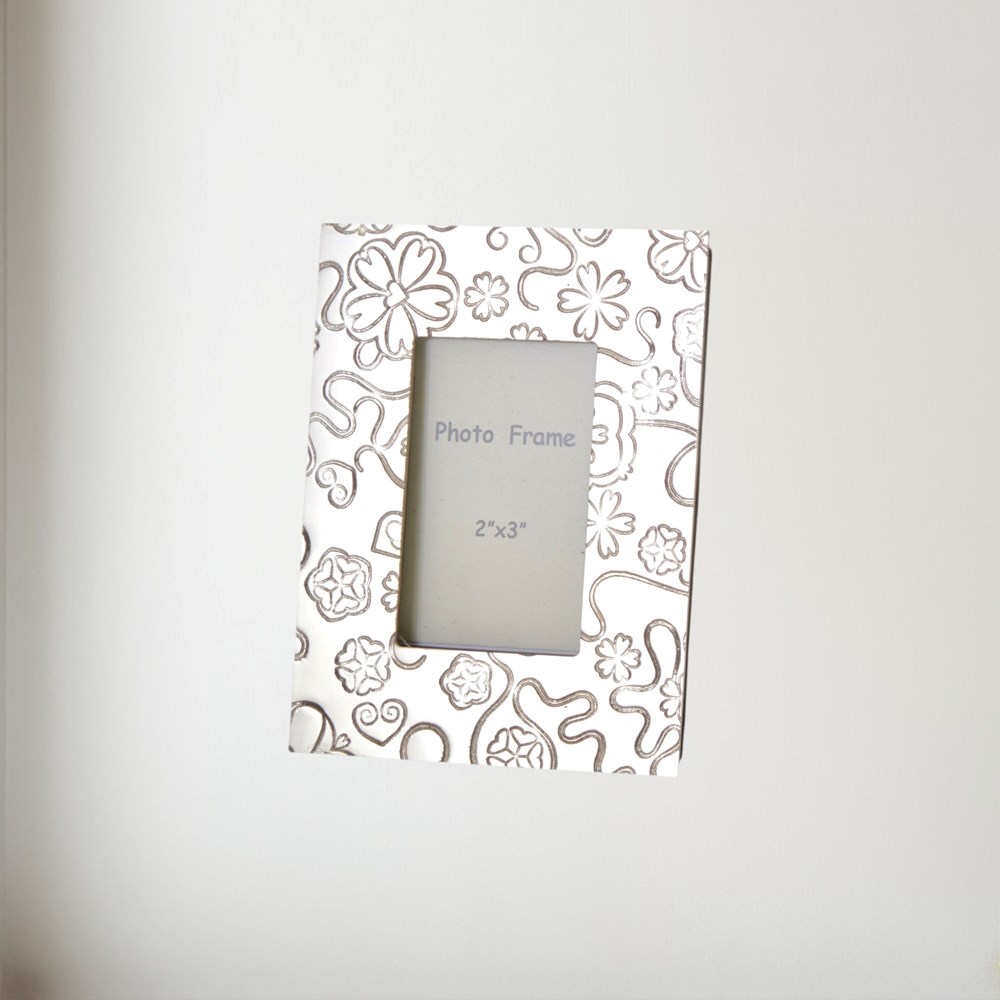 Yorkshire Rose Pewter 2"X3" Mini Picture Frame
