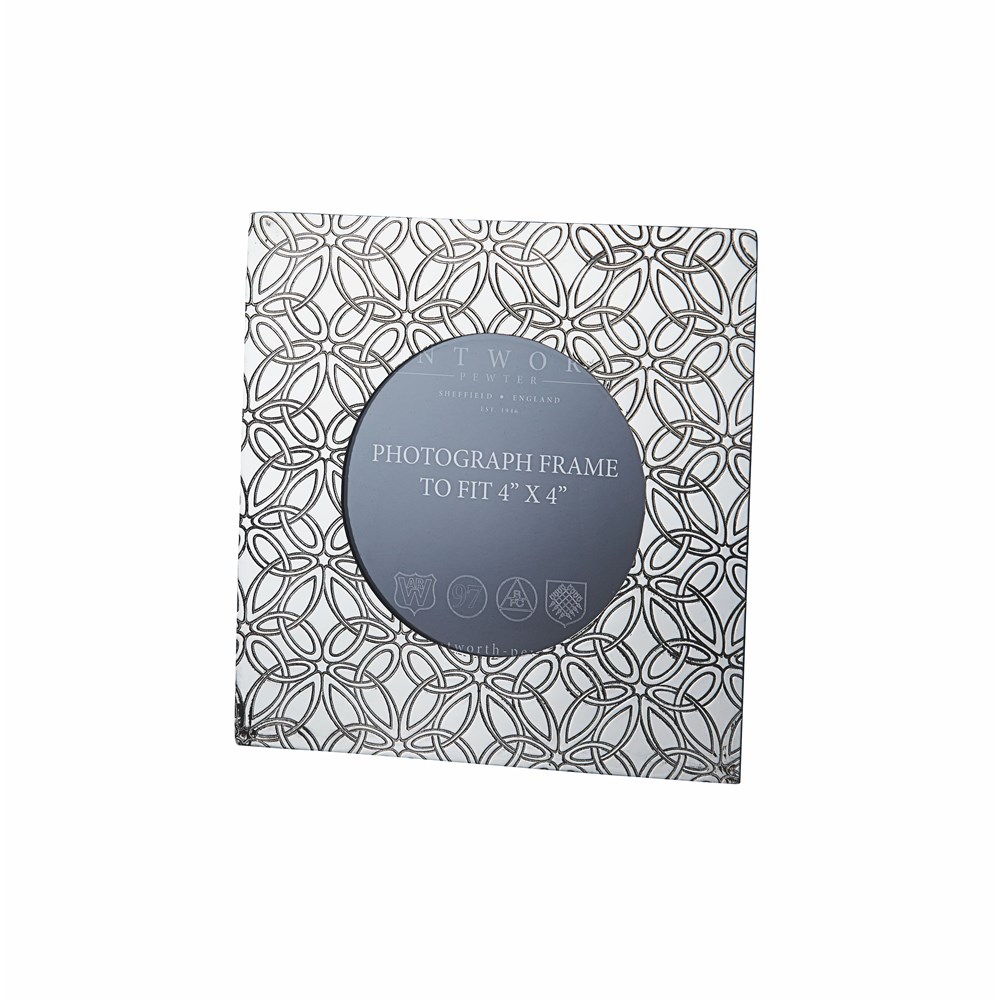 Small Triquetra Pewter 4"X4" Picture Frame