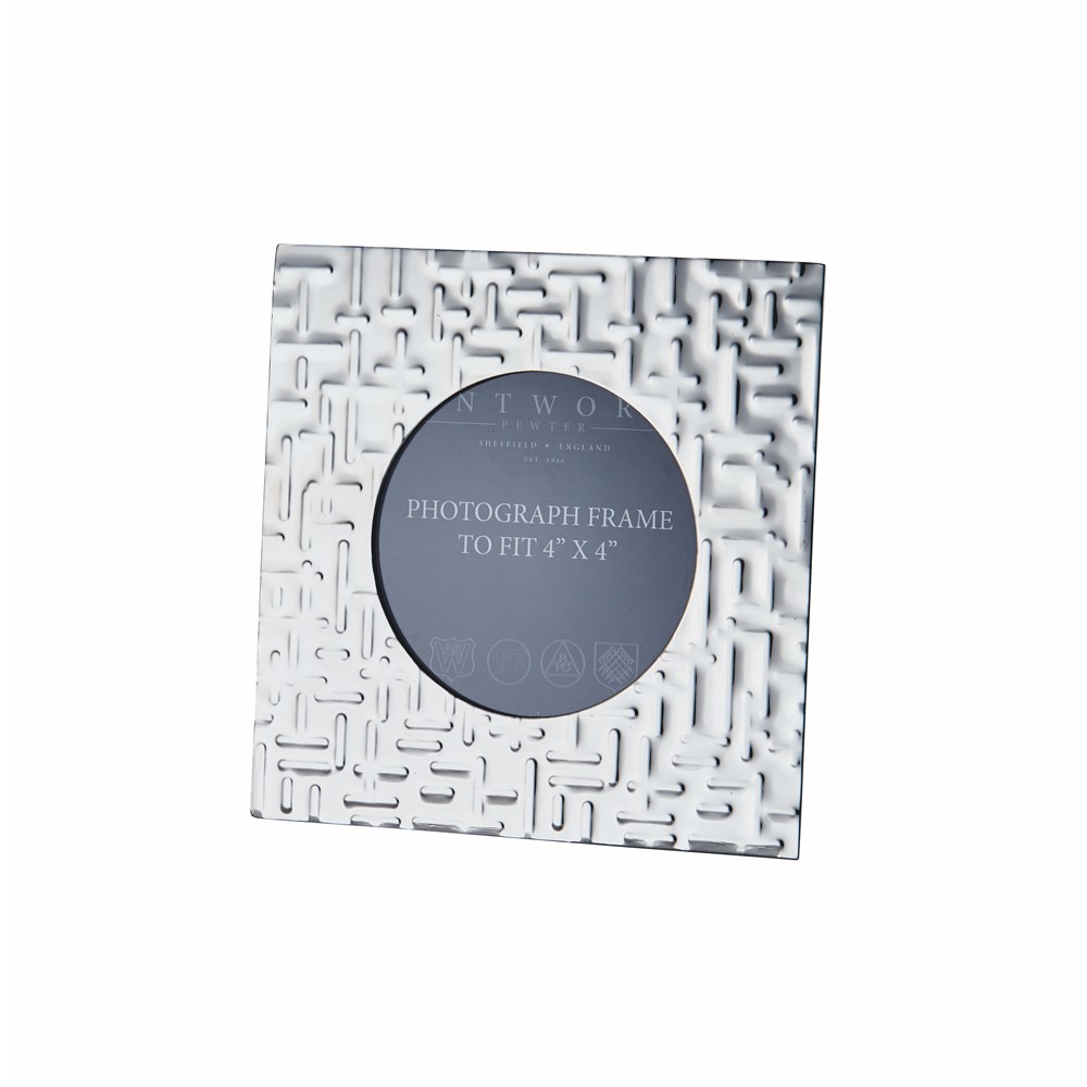 Small Metropolitan 4"X4" Pewter Picture Frame