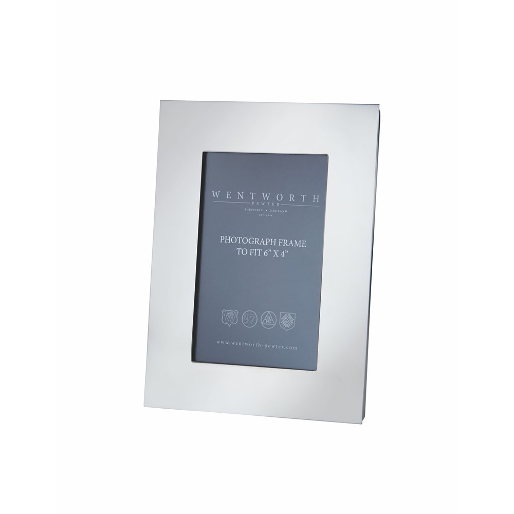 Plain Pewter 6"X 4" Picture Frame