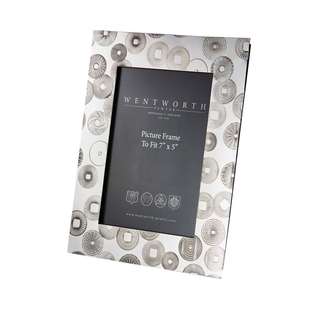 Large Millstones Pewter 7"X5" Picture Frame