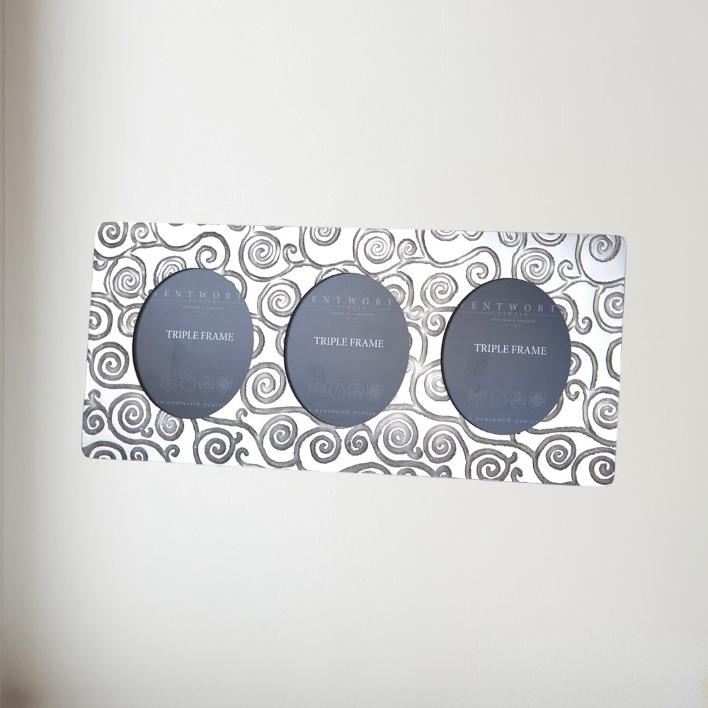 Tree Of Life Pewter Triple Frame Tree of Life Pewter Triple Frame