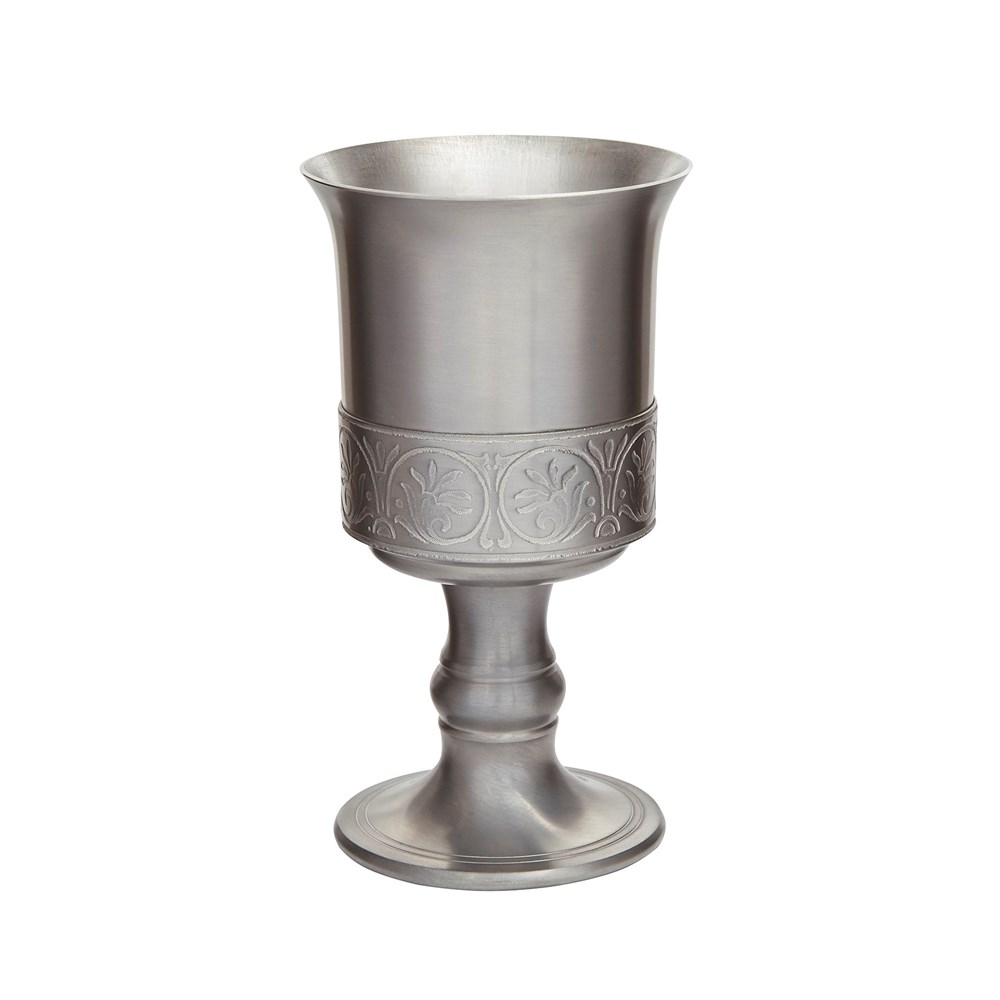 Medieval Antique Finish Pewter Goblet