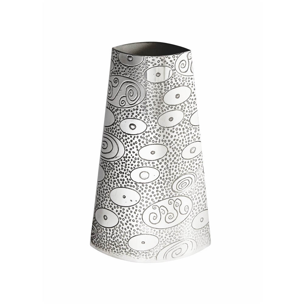 Ovals Pewter Budvase