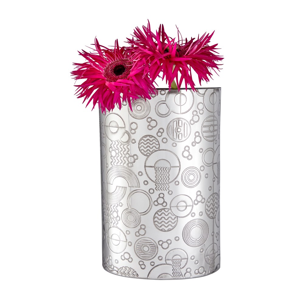 Retro "D" Pewter Large Vase