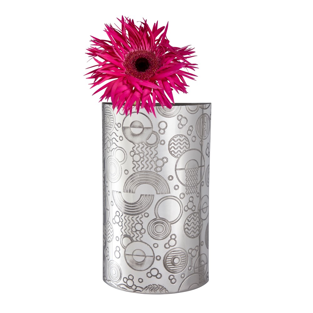Retro "D" Pewter Medium Vase