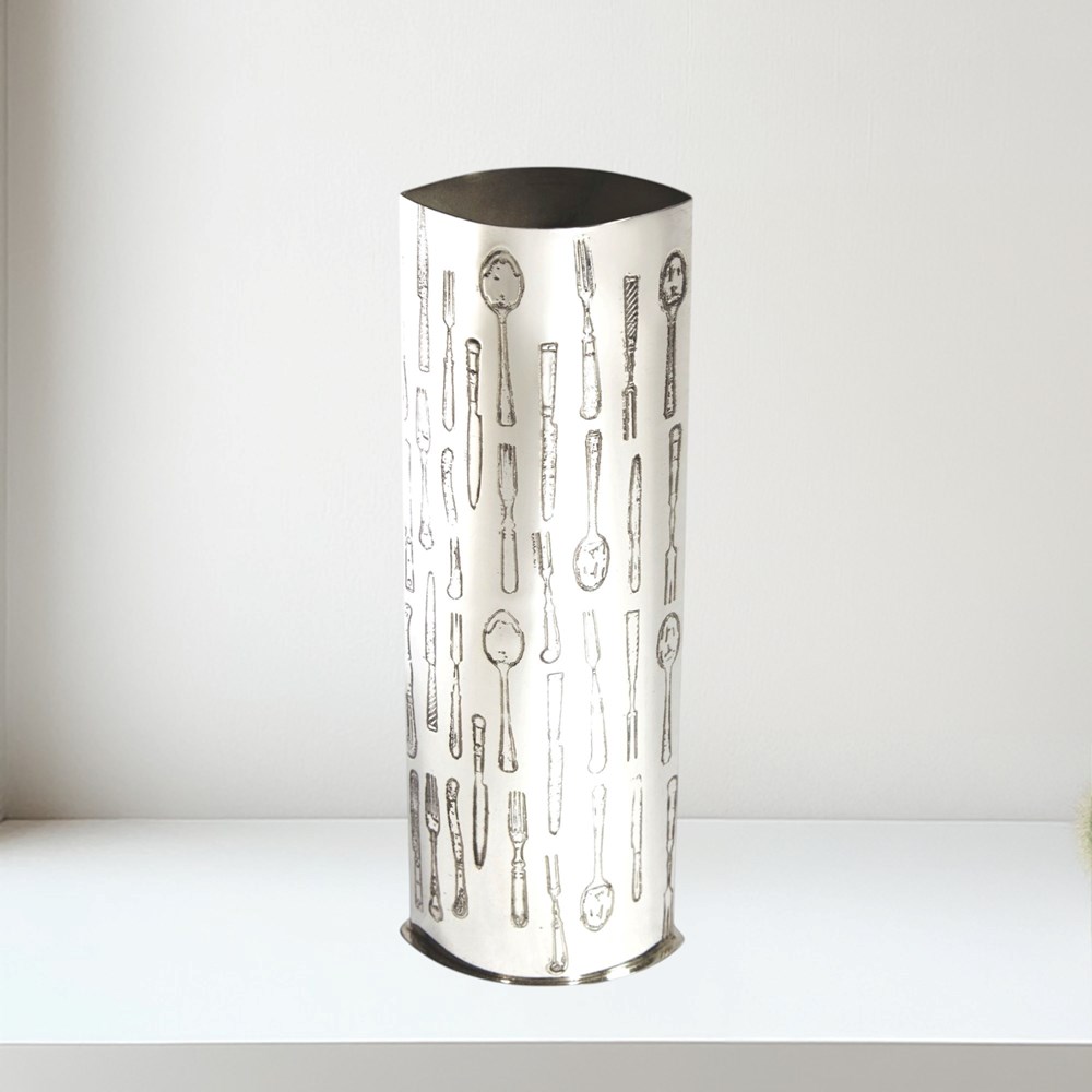 Knife Fork Spoon pewter  Vase Knife fork spoon vase