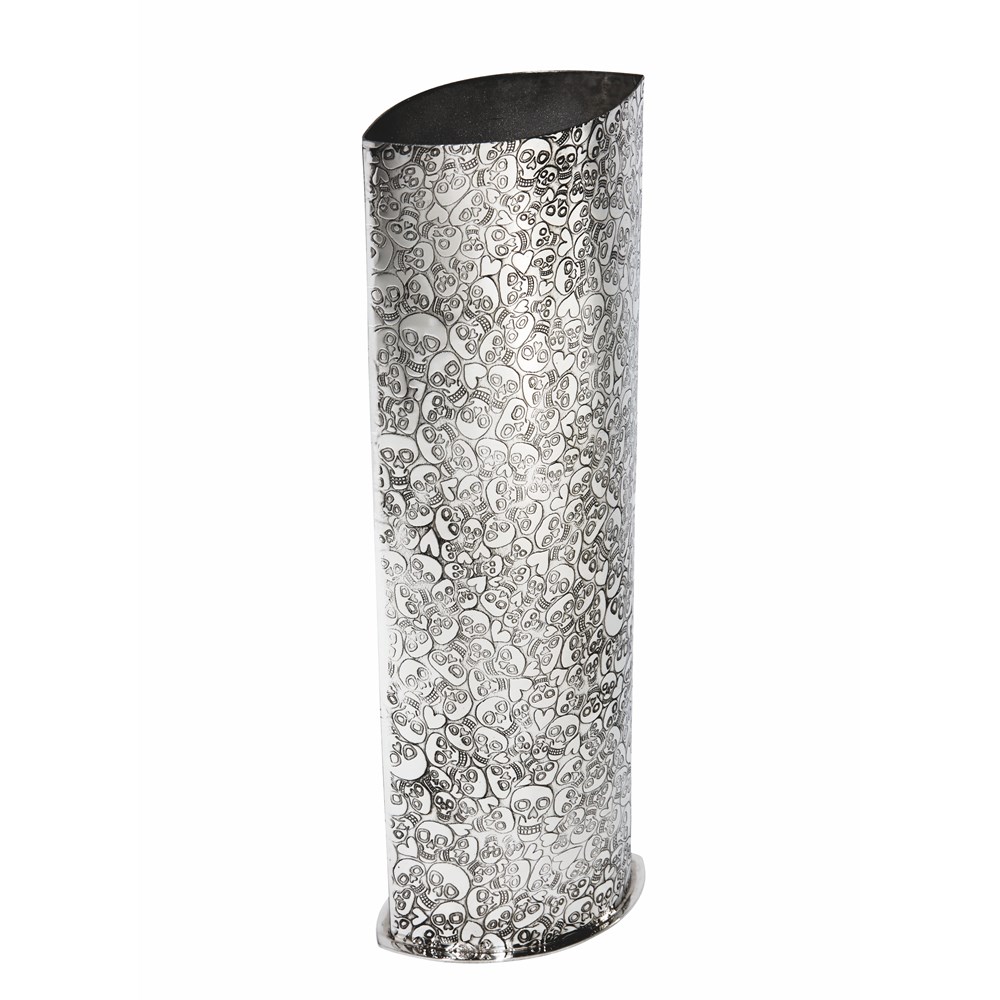 Love Skull Pattern Pewter Vase