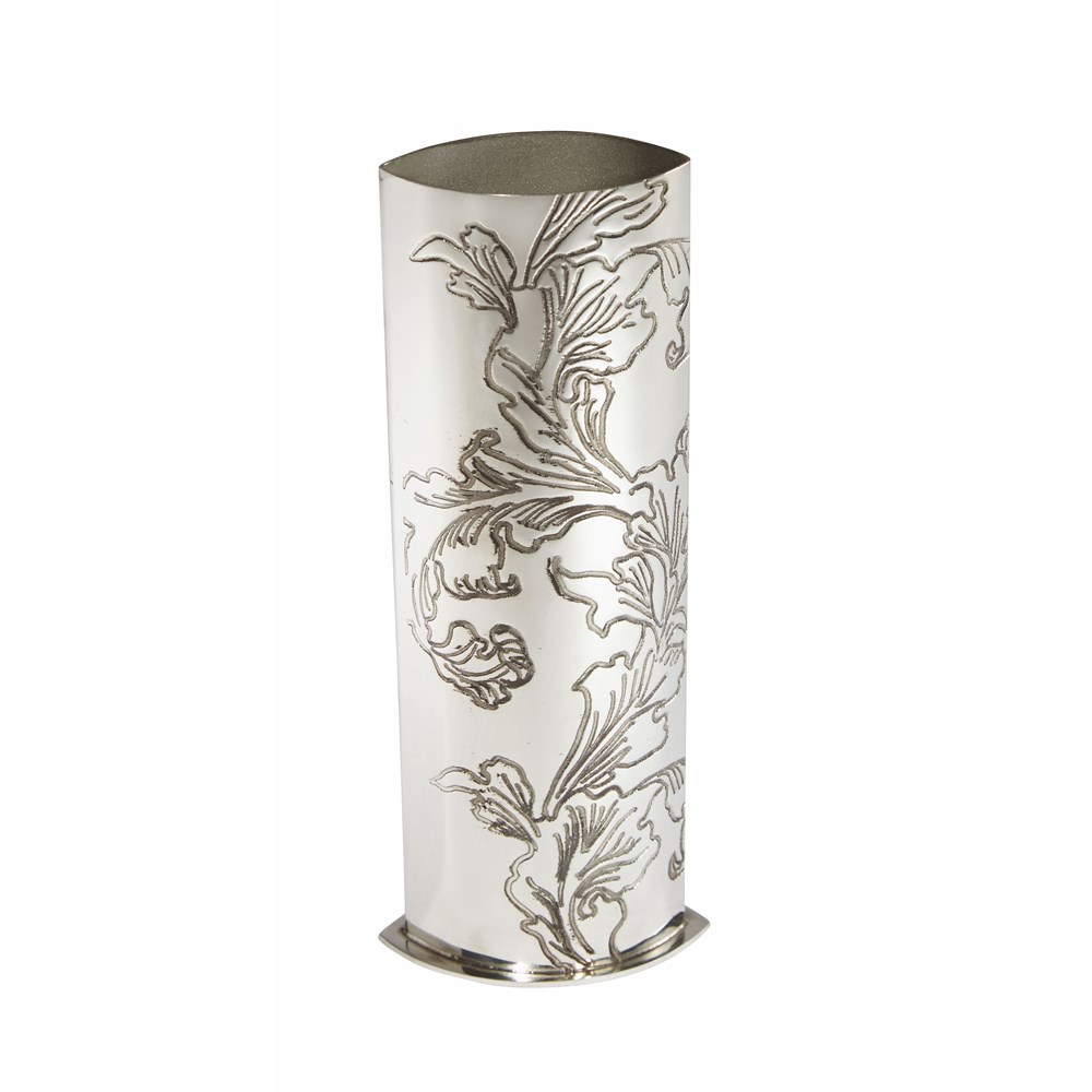 Acanthus Pattern Pewter Vase