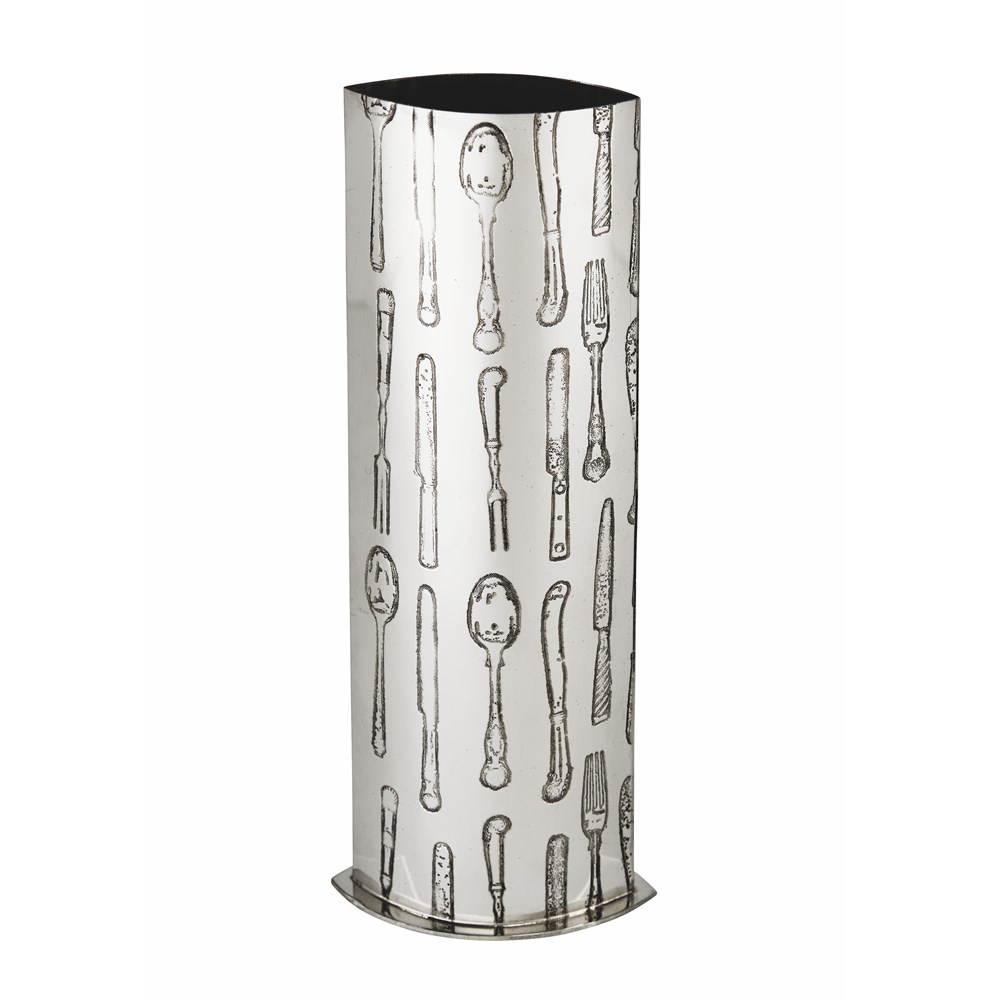 Medium Knife Fork Spoon Pewter Vase