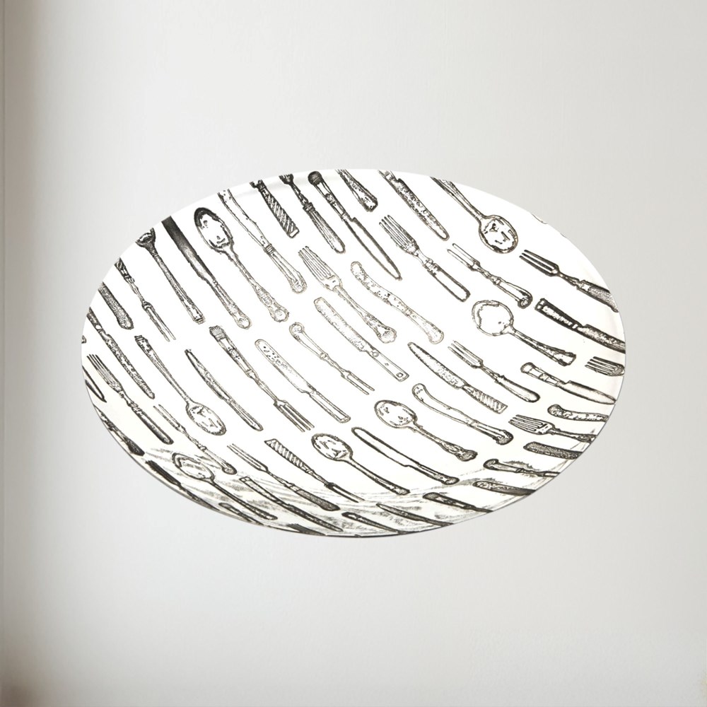 Knife, Fork, Spoon Pewter Bowl Knife, fork, spoon bowl