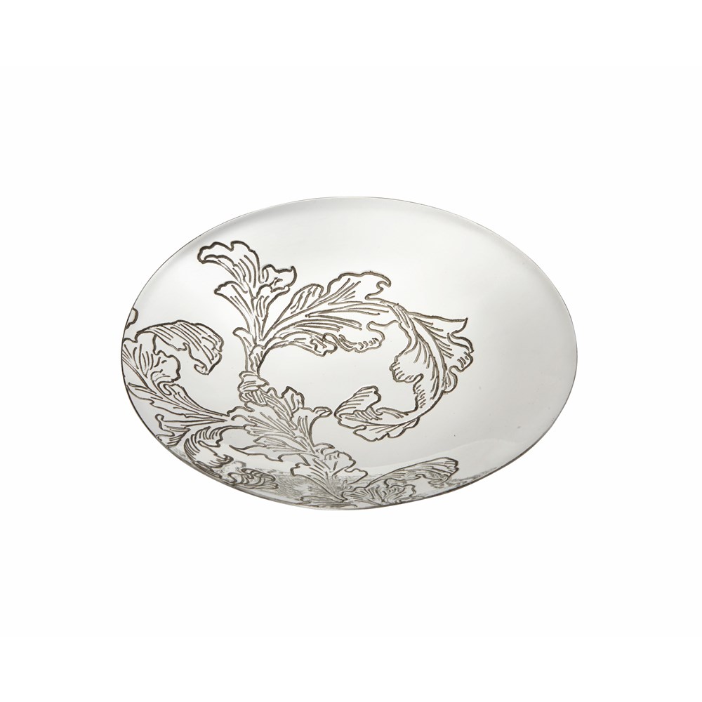 Acanthus Pattern Pewter Bowl